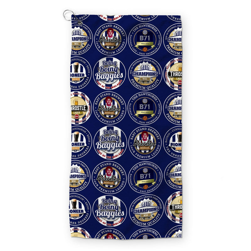 West Brom - Football Legends - Retro Lightweight, Microfibre Golf Towel collectible from https://britishmade.gifts/
