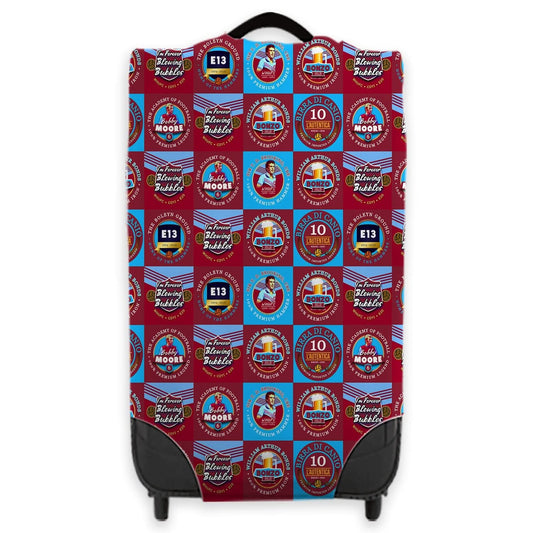 West Ham - Football Legends - Luggage Cover - 3 Sizes collectible from https://britishmade.gifts/