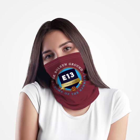 West Ham Boleyn Ground - Football Legends - Snood collectible from https://britishmade.gifts/