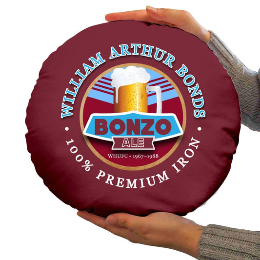West Ham Bonds - Football Legends - Circle Cushion 14 collectible from https://britishmade.gifts/