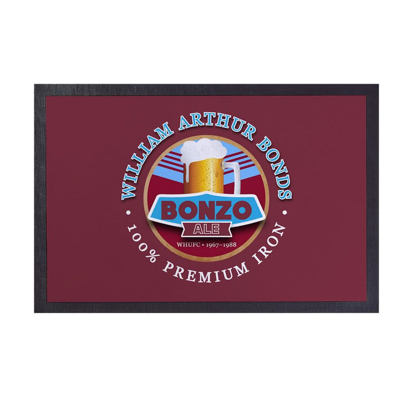 West Ham Bonds - Football Legends - Door Mat -60cm X 40cm collectible from https://britishmade.gifts/