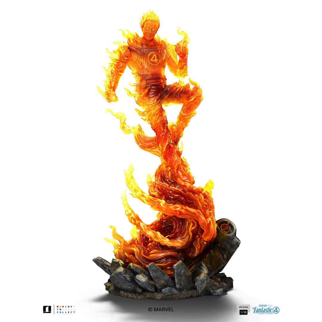Iron Studios The Fantastic Four First Steps The Human Torch 1/10 Art Scale Statue