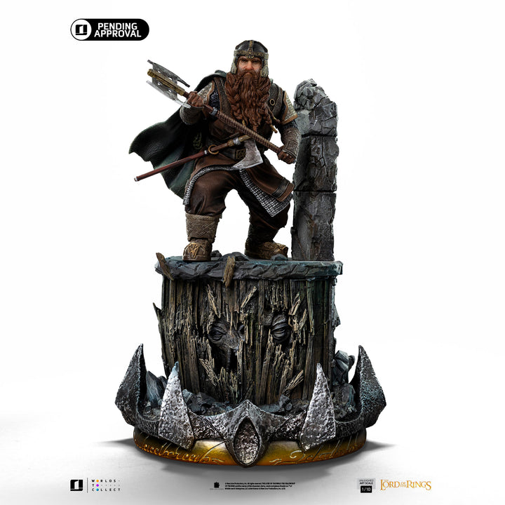 Iron Studios The Lord of the Rings Gimli Unleashed 1/10 Art Scale Limited Edition Statue