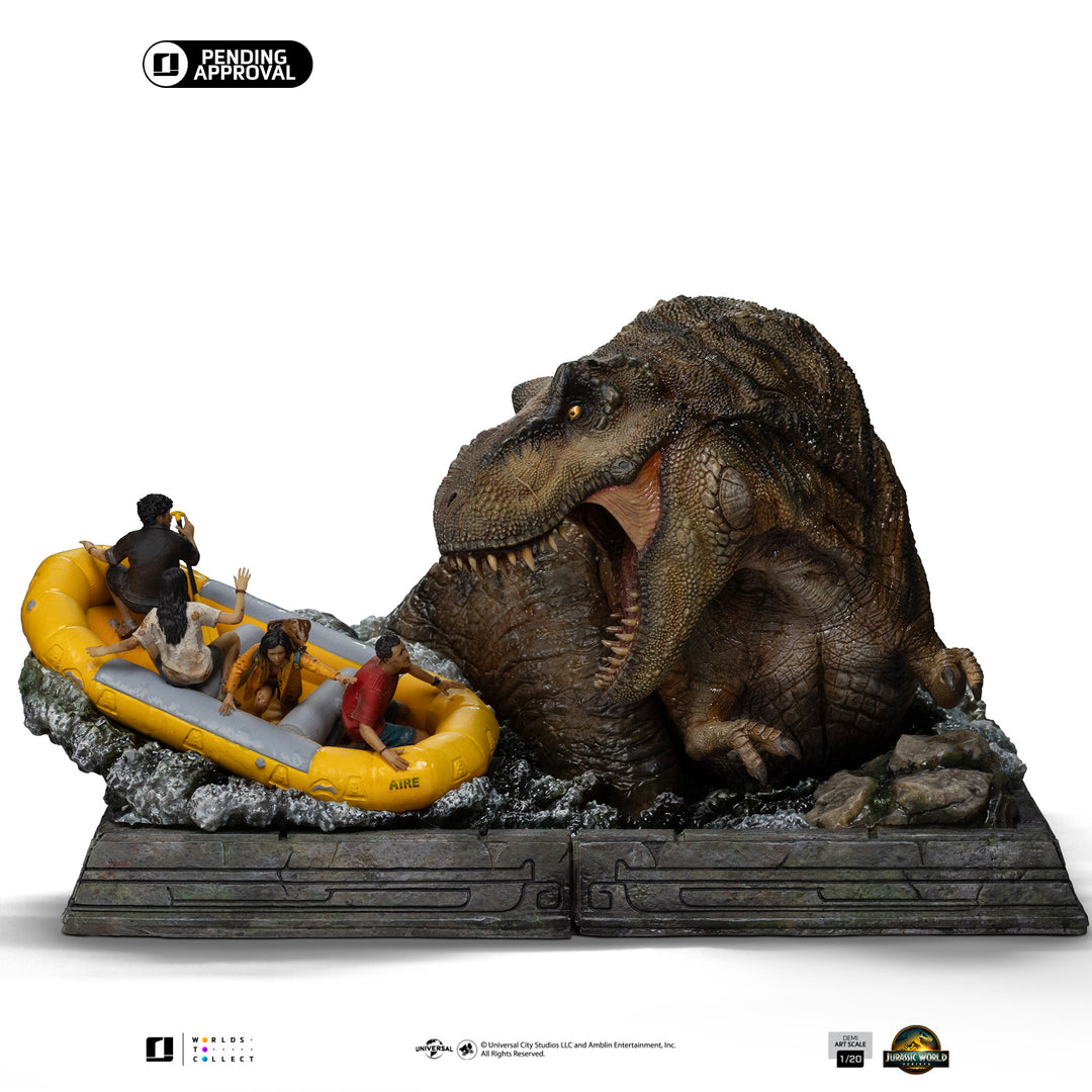 Iron Studios Jurassic World Rebirth T-Rex River Attack 1/20 Scale Art Scale Statue