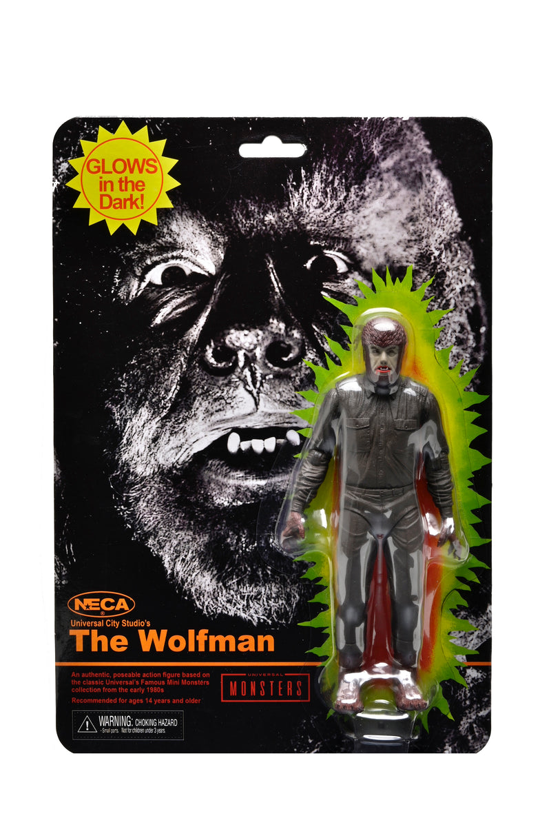 Universal Monsters Retro Glow in the Dark 7" Scale Action Figure Assortment close up detail