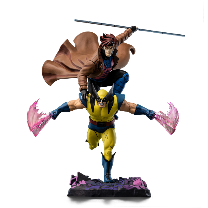 Iron Studios Marvel X-Men '97 Gambit and Wolverine 1/10 Deluxe Art Scale Limited Edition Statue