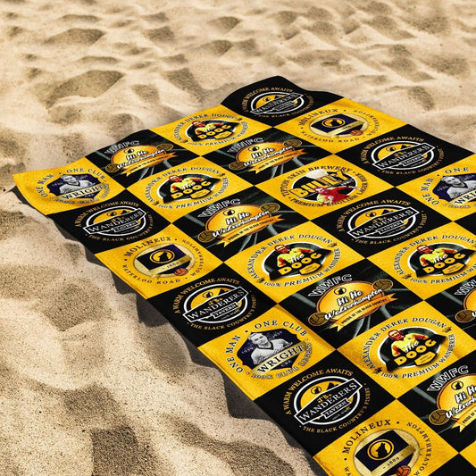 Wolverhampton - Football Legends - Microfibre Beach Towel - 150cm x 75cm collectible from https://britishmade.gifts/