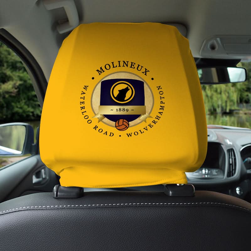 Wolverhampton Molineux - Football Legends - Headrest Cover collectible from https://britishmade.gifts/