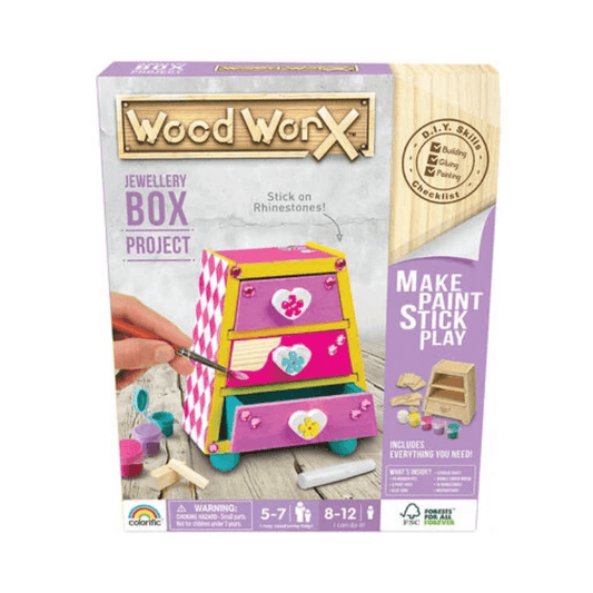 Wood Worx Decorate Your Own Jewellery Box collectible from PoundFun