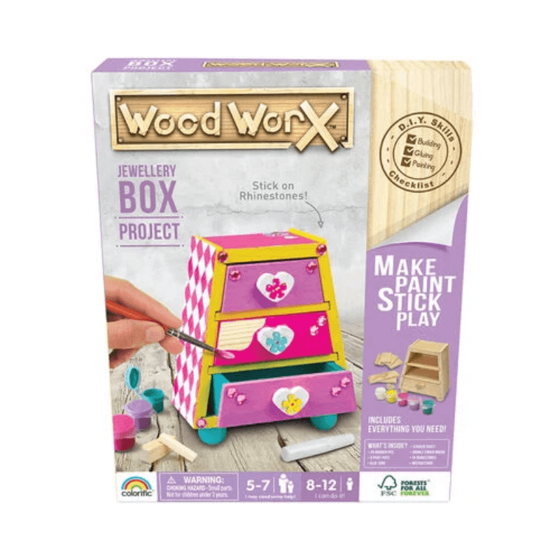 Wood Worx Decorate Your Own Jewellery Box collectible from PoundFun