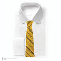 Harry Potter Kids Hufflepuff Woven Crest Tie, side angle