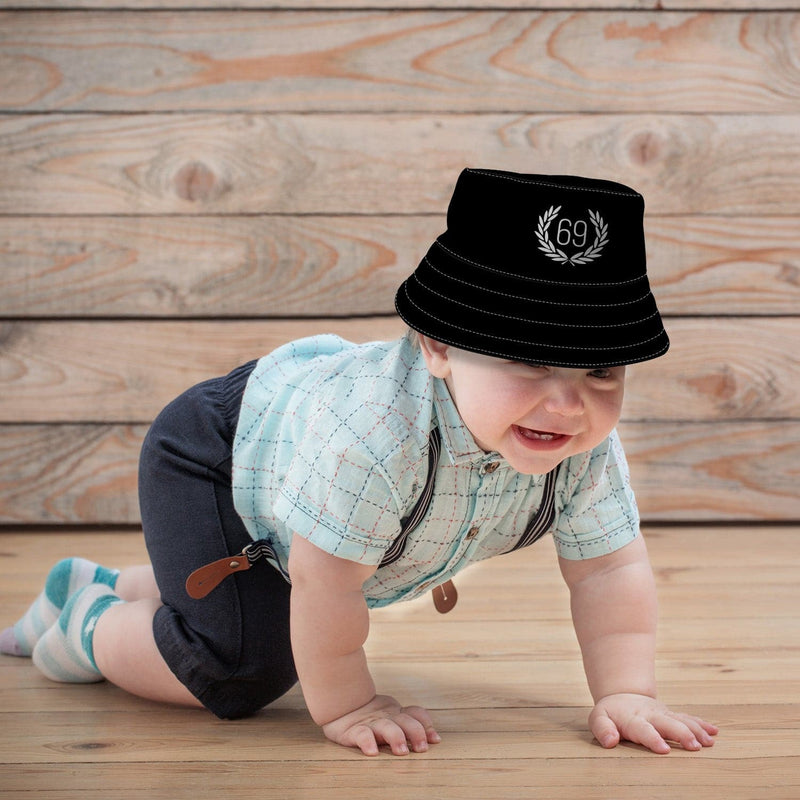 69 Laurel Leaf Bucket Hat, in display