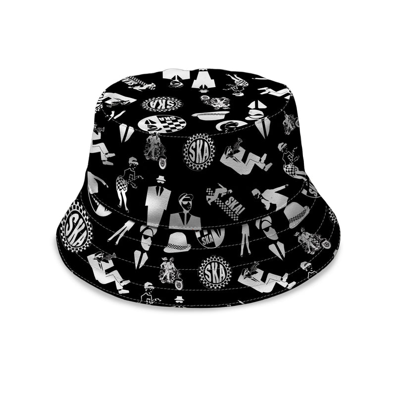 SKA Sticker Print Bucket Hat collectible from https://britishmade.gifts/