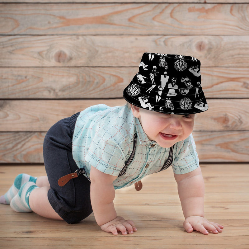SKA Sticker Print Bucket Hat, in display