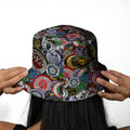 Northern Soul Patches Bucket Hat, rear view
