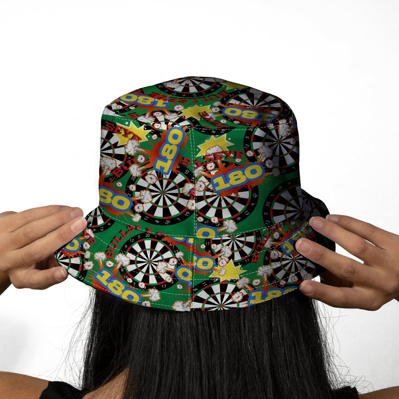 Darts Bullseye - Bucket Hat, rear view