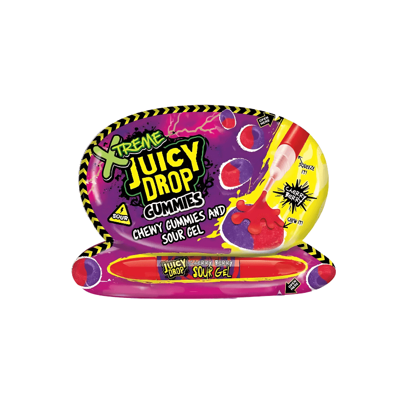 Xtreme Juicy Drop Gummies & Sour Gel - Cherry Berry collectible from PoundFun