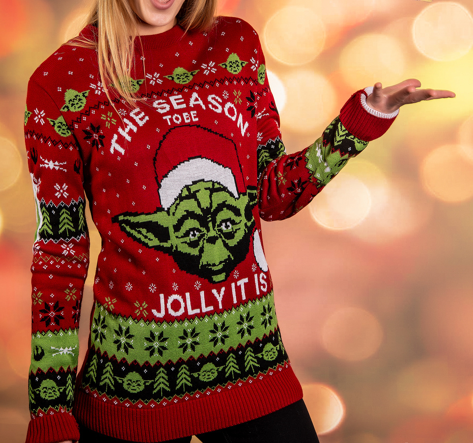 Official Star Wars Yoda Christmas Jumper