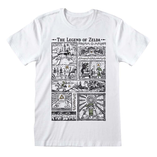 Nintendo Legend Of Zelda Drawings T-Shirt collectible from Heroes Inc Dropship