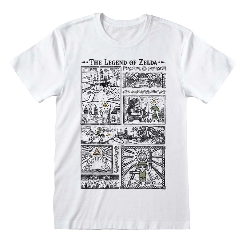 Nintendo Legend Of Zelda Drawings T-Shirt collectible from Heroes Inc Dropship