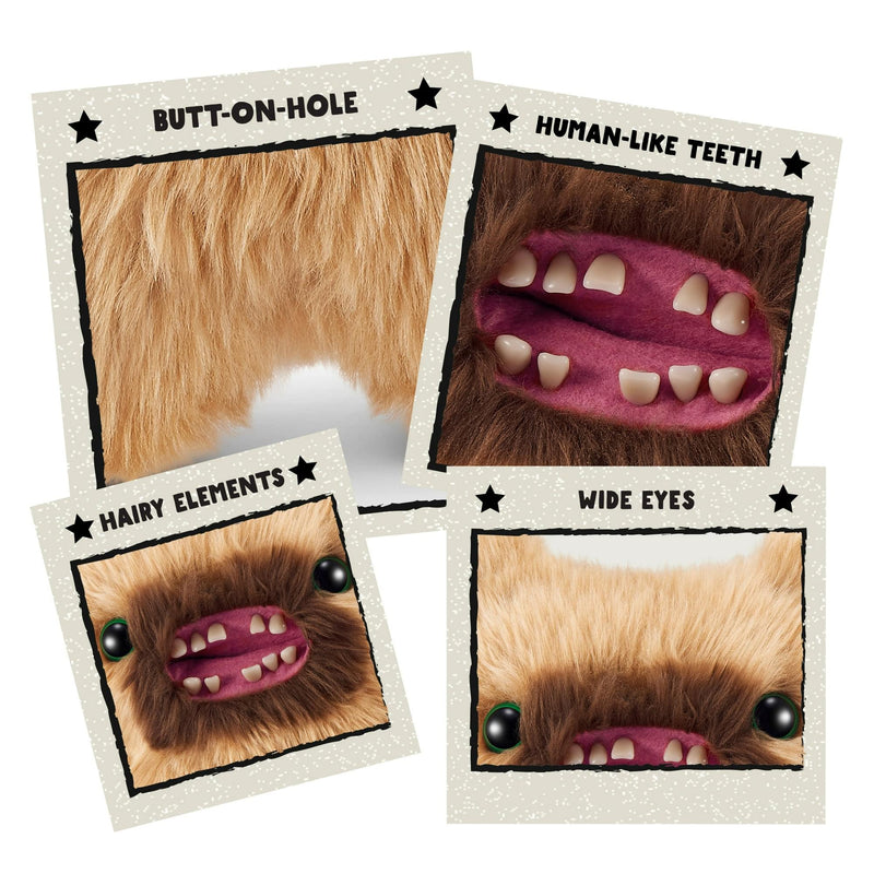 Fuggler Hairy Fuggs Screech 9 Plush, side angle