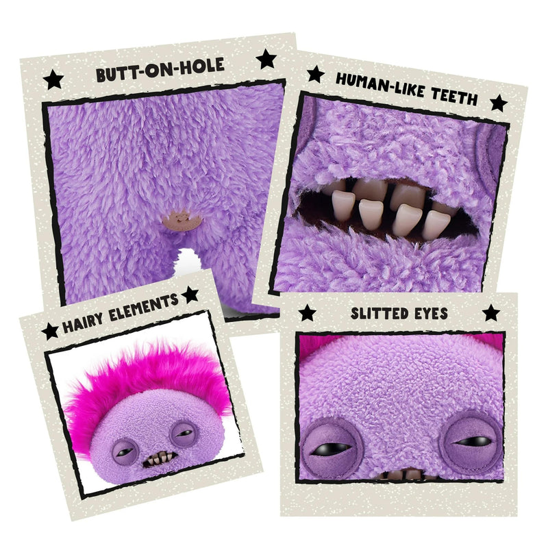 Fuggler Hairy Fuggs Squidge 9 Plush, side angle