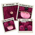 Fuggler Hairy Fuggs Sir Belch 9 Plush, side angle