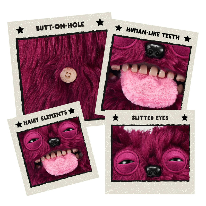 Fuggler Hairy Fuggs Sir Belch 9 Plush, side angle