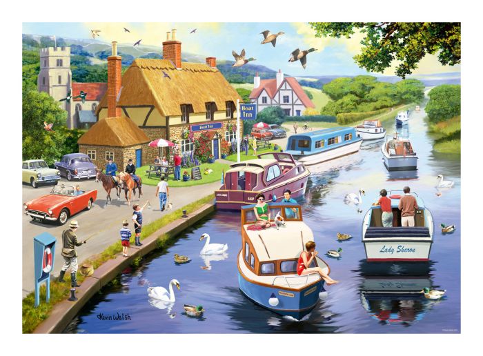 Leisure Days No7, Evening on the River, 1000pc