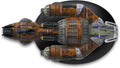 Krenim Warship Model Die Cast Ship (Eaglemoss / Star Trek), in display