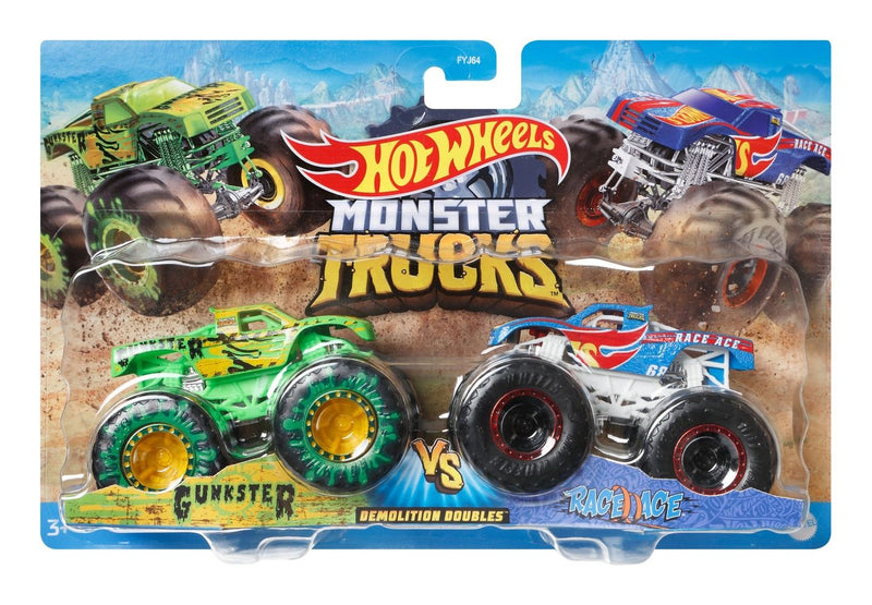 Hot Wheels Monster Trucks 1.64 Scale 2-Pack - Image