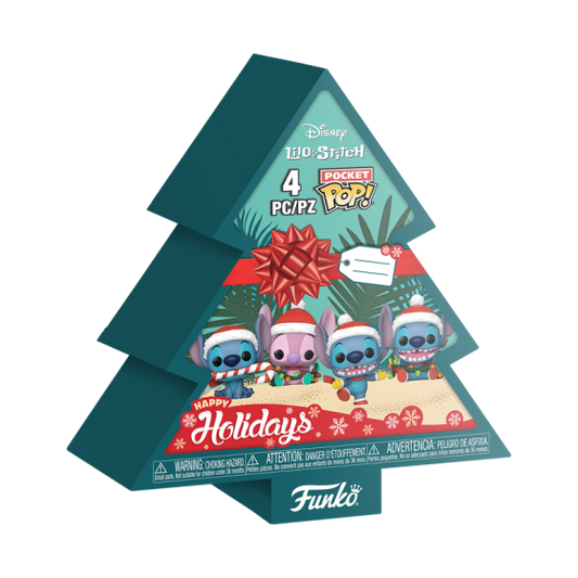 Pop! Keychain 4 Pack Disney Holiday Stitch