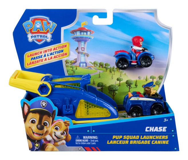 PAW Patrol Chase Pup Squad Launchers with Ryder Vehicle 2-Pack
