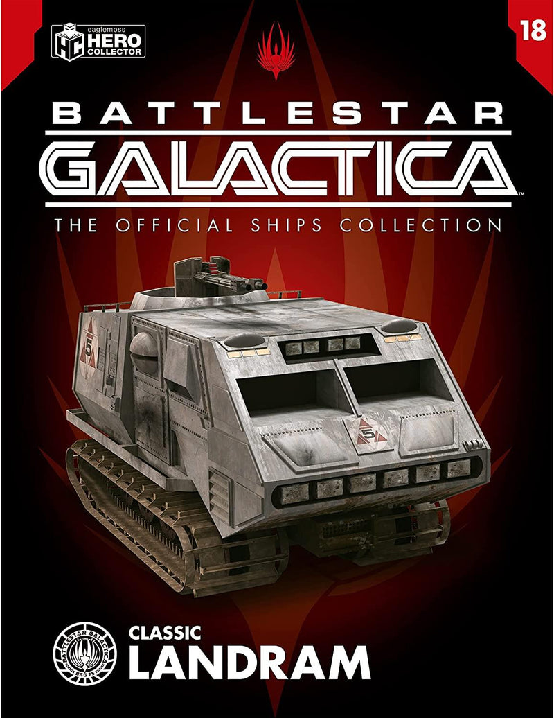 Classic Landram Diecast Model Ship (Battlestar Galactica: The Official Ships Collection Eaglemoss), rear view