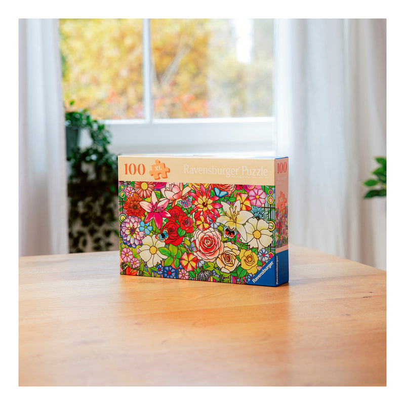 Tiffany Flowers 100 Piece Jigsaw Puzzle
