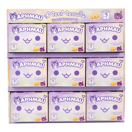 Aphmau Meemeows Mystery Plush Fruits CDU, front detail