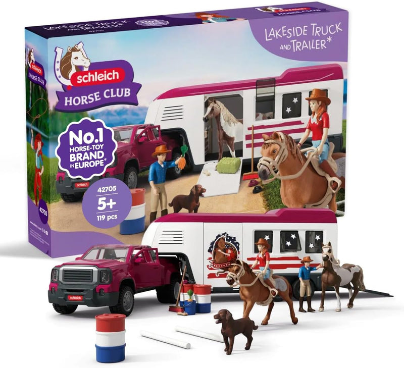 Schleich - Dually Truck w/ big Horse Trailer