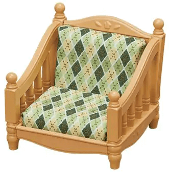 Sylvanian Families Comfy Living Room Set Furniture Playset for Ages 3+, size reference
