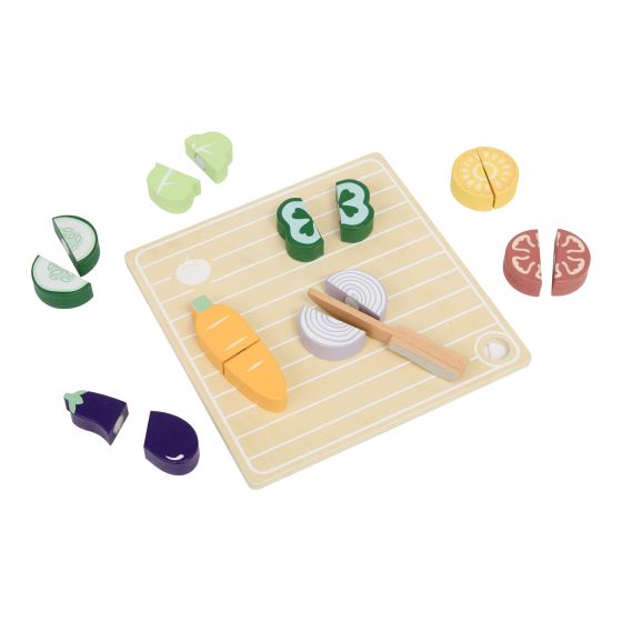 Wooden Play Cutting Vegatables
