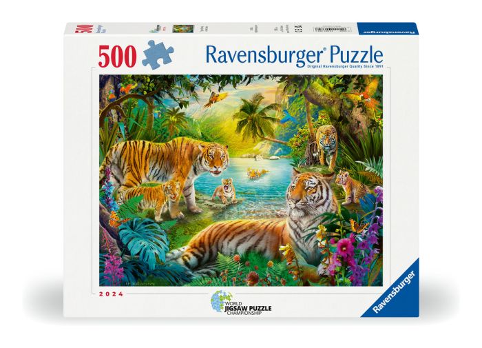 Tiger family in Oasis, 500pc