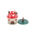 Mushroom House Resin Incense Cone Burner