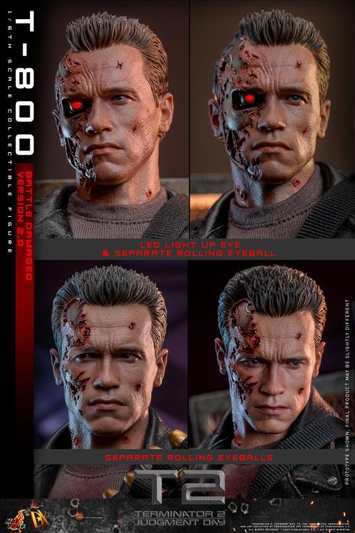 Hot Toys Terminator 2: Judgement Day DX46 T-800 (Battle Damaged Version 2.0) 1/6th Scale Figure