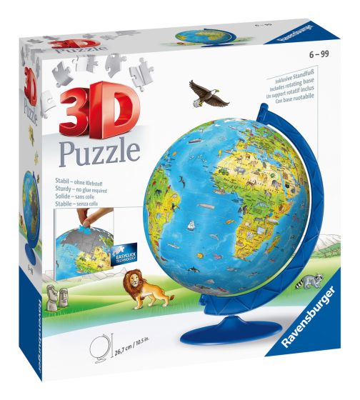Children's World Globe 180 Piece 3D Puzzle