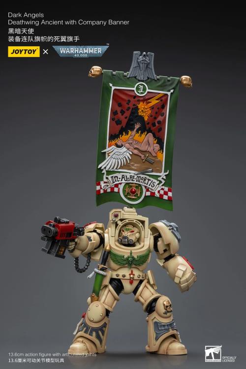 Warhammer 40k Dark Angels Deathwing Ancient with Company Banner 1/18 Scale Figure