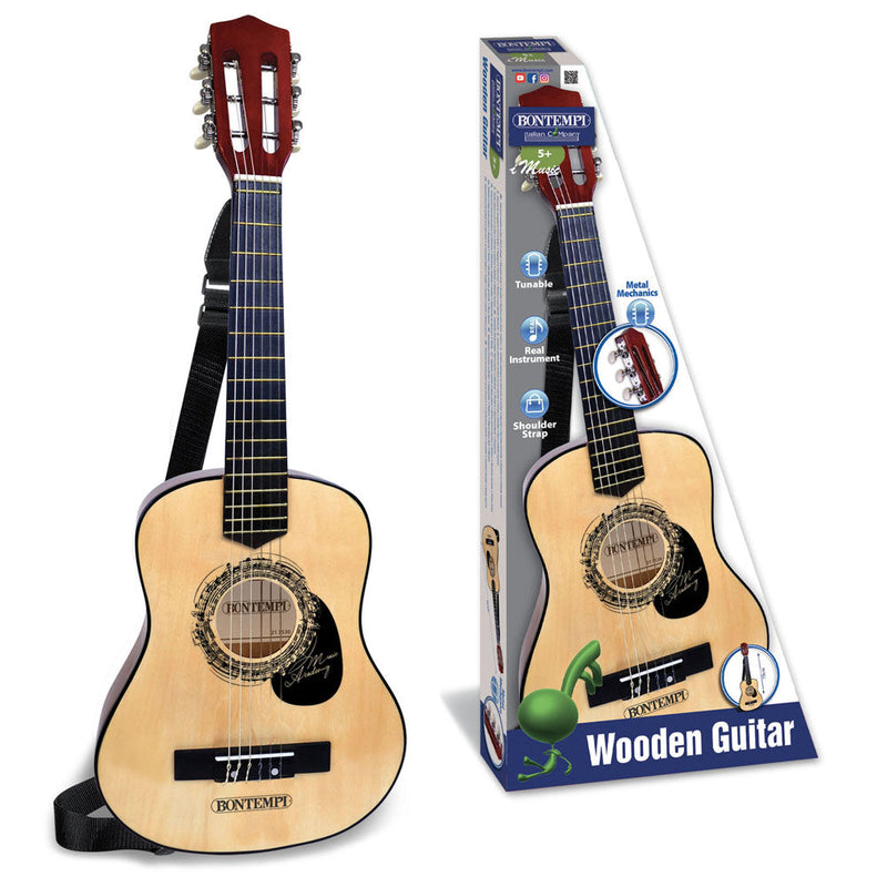Bontempi Wooden Guitar (Includes Shoulder Strap) - Image 5
