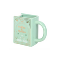 Coffee and Books Green Book Shaped Mug