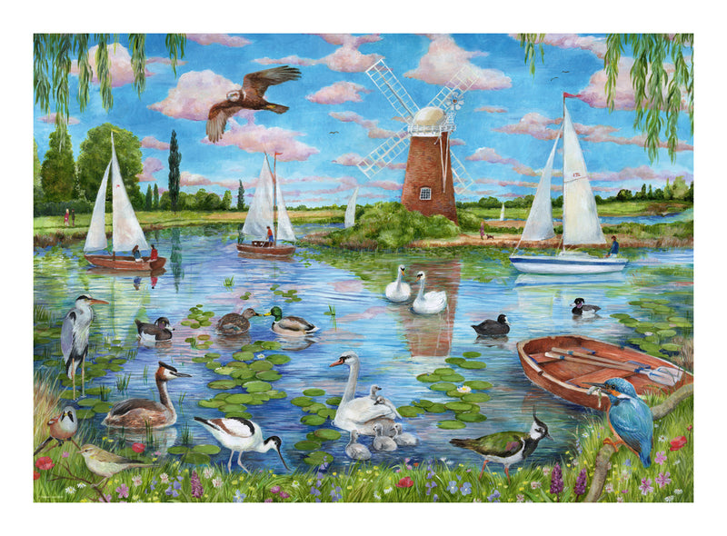Life Along The Broads 1000 Piece Jigsaw Puzzle