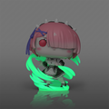 Pop! Vinyl (Exc) - re:ZERO - Ram (Wind Magic) (Glow)