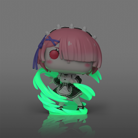 Pop! Vinyl (Exc) - re:ZERO - Ram (Wind Magic) (Glow)
