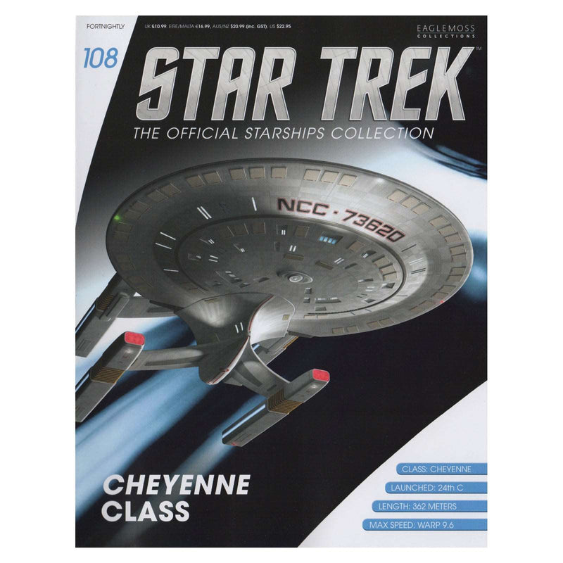 Cheyenne-class (U.S.S. Ahwahnee NCC-73620) Diecast Model Ship (Eaglemoss / Star Trek), rear view